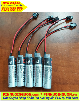 TOSHIBA ER6VOTC, Pin nuôi nguồn PLC TOSHIBA ER6V lithium 3.6v AA2000mAh _Made in Japan